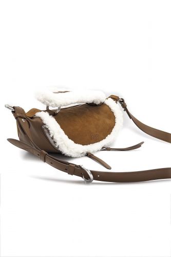 Lancel sac Naturel femmes (Origami Medium fur nat/blanc - A12528 Origami Med nat/moutone) - Marine | Much more than shoes