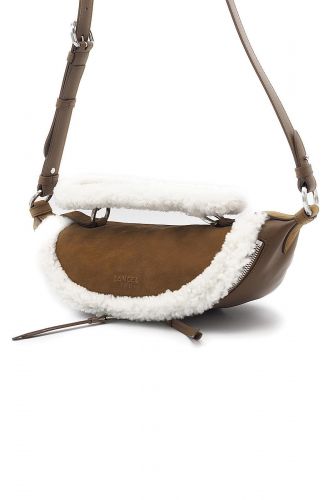 Lancel sac Naturel femmes (Origami Medium fur nat/blanc - A12528 Origami Med nat/moutone) - Marine | Much more than shoes