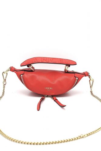 Mini sac banane en cuir rouge  LANCEL | Marine