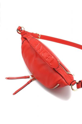 Sac en cuir rouge LANCEL | Marine