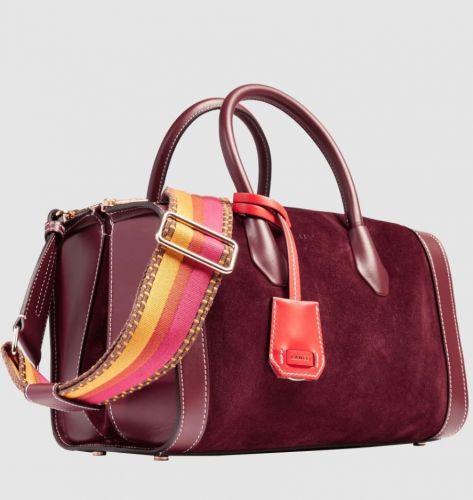 Lancel sac Bordeaux femmes (Sac BCBG grand bowling porté main avec l - A13693 BCBG cassis) - Marine | Much more than shoes