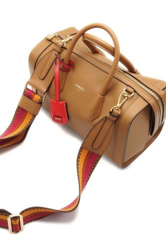 Lancel sac Camel femmes (Sac BCBG grand bowling porté main avec l - A13690 camel BCBG grand) - Marine | Much more than shoes