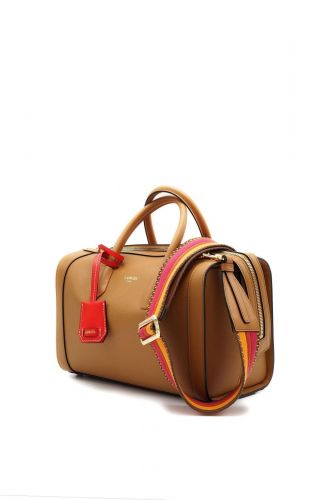 Lancel sac Camel femmes (Sac BCBG grand bowling porté main avec l - A13690 camel BCBG grand) - Marine | Much more than shoes