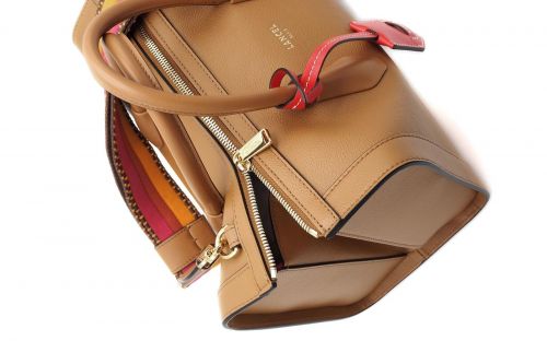 Lancel sac Camel femmes (Sac BCBG grand bowling porté main avec l - A13690 camel BCBG grand) - Marine | Much more than shoes