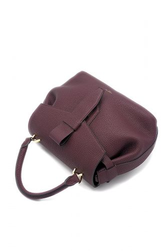 Petit sac en cuir cassis LANCEL | Marine