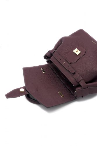 Petit sac en cuir cassis LANCEL | Marine