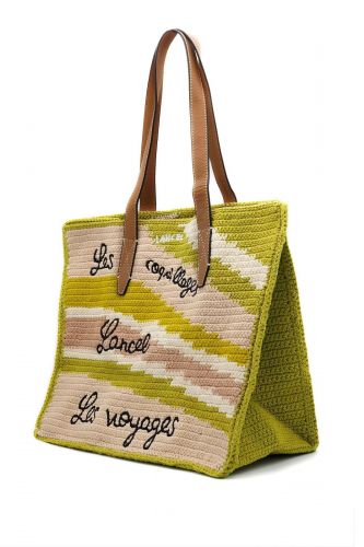 Lancel sac Jaune femmes (Summer Mania rafia multi jaune shopper d - A14005 Sum Man shopper jaune v) - Marine | Much more than shoes