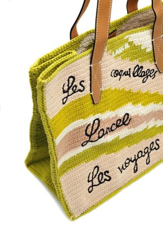 Lancel sac Jaune femmes (Summer Mania rafia multi jaune shopper d - A14005 Sum Man shopper jaune v) - Marine | Much more than shoes