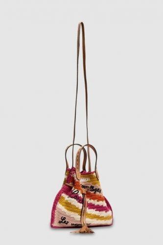 Lancel sac Rose femmes (Summer Mania rafia multi rose seau - A14004 Sum Man seau rose) - Marine | Much more than shoes