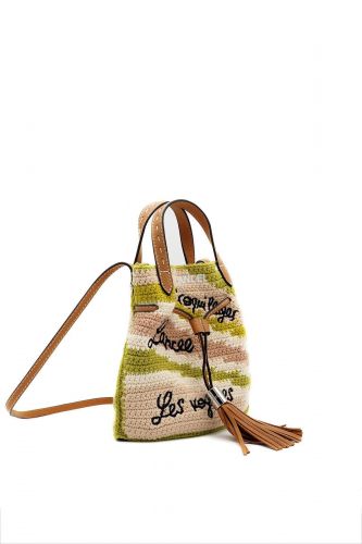 Lancel sac Jaune femmes (Summer Mania rafia multi tropic seau - A14004 Sum Man seau jaune vert) - Marine | Much more than shoes