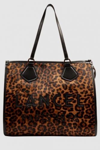 Lancel sac Léo femmes (Tote bag cuir motif léo - A13754 tote léo) - Marine | Much more than shoes