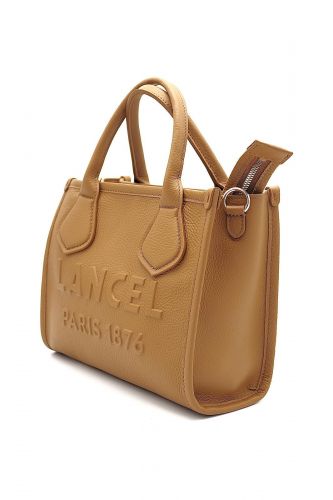 Sac cabas en cuir camel LANCEL | Marine