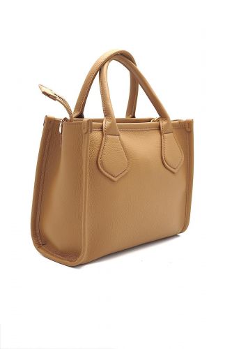 Sac cabas en cuir camel LANCEL | Marine