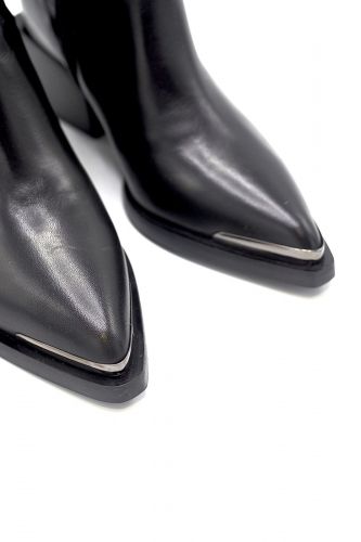 Laura Bellariva boots Noir femmes (LBEL-Santiag pointe metal - 6260 Santiag cuir noir pointe) - Marine | Much more than shoes