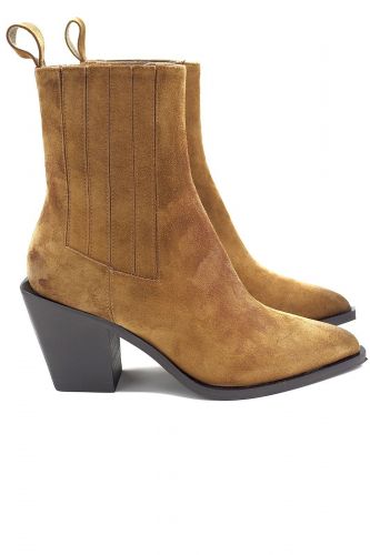 Laura Bellariva boots Naturel femmes (LBEL-Santiag pointue - 6280 Santiag cognac nubuk) - Marine | Much more than shoes