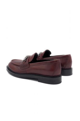 Mocassins en cuir bordeaux LAURA BELLARIVA | Marine