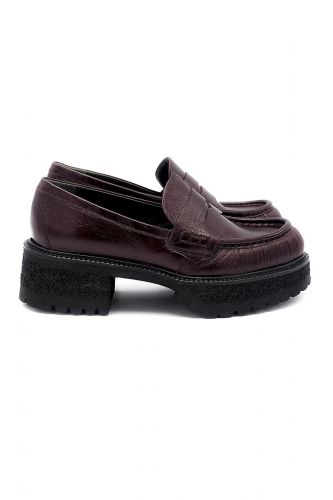 Laura Bellariva mocassin Bordeaux