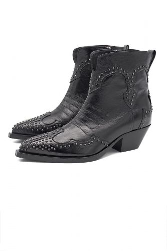 Laura Bellariva santiag Noir femmes (santiag courte noire + studs - 9701 Tiag noire) - Marine | Much more than shoes