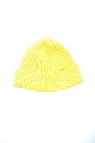 Le Bonnet Amsterdam bonnet Jaune unisex (Bonnet A'DAM-Beanie uni - 7435 Beanie uni Acid yellow ) - Marine | Much more than shoes