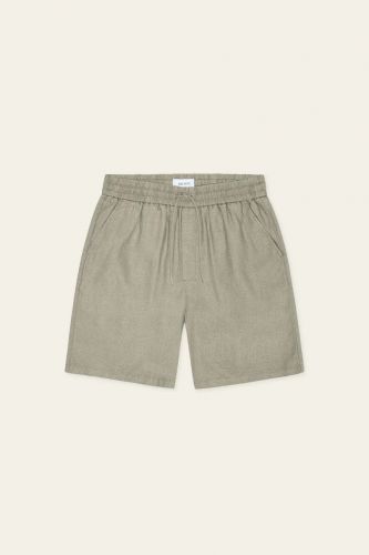 Les Deux short Vert hommes (Short vert lin - 1791-880 Otto linen short) - Marine | Much more than shoes