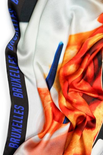 Foulard BRUXELLES en soie LES PETITS FOULARD | MARINE Auvelais 