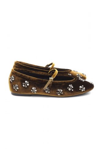 Lola Cruz Ballerine Kaki