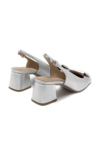 Lola Cruz slingback Argent femmes (Mocassin ouvert argenté - 082 mocassin argenté) - Marine | Much more than shoes