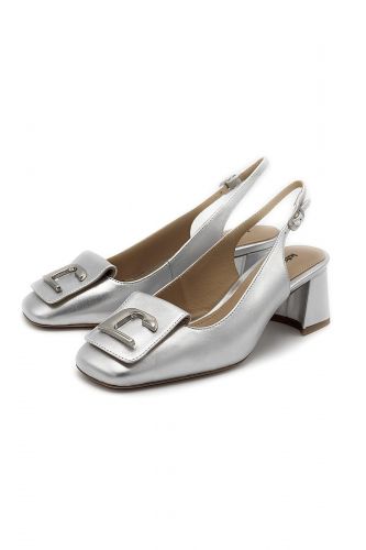 Lola Cruz slingback Argent femmes (Mocassin ouvert argenté - 082 mocassin argenté) - Marine | Much more than shoes