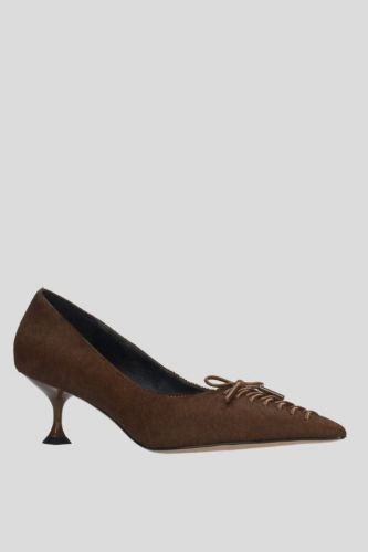 Escarpin avec petit noeud brun LOLA CRUZ | Marine