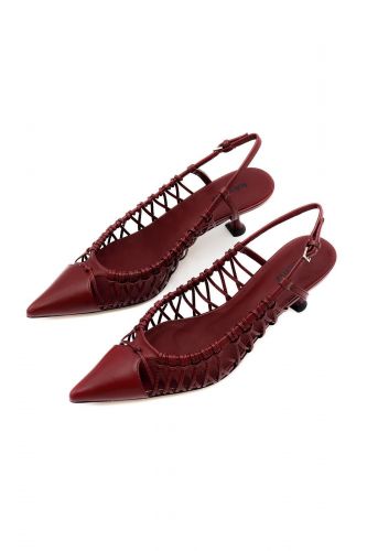 Lola Cruz slingback Bordeaux femmes (Slingback pointu burgundy - 074 Slingback bordeaux fin cui) - Marine | Much more than shoes