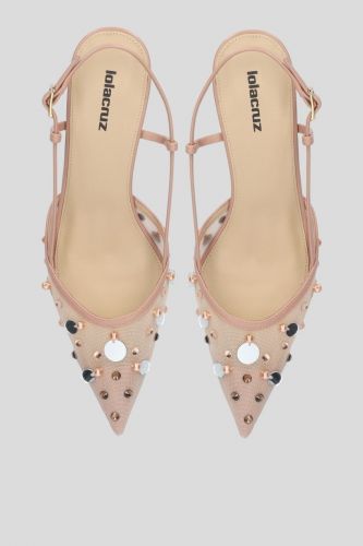 Lola Cruz slingback Nude femmes (Slingback pointu nude - 083 Slingback nude) - Marine | Much more than shoes