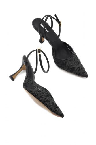 Lola Cruz slingback Noir femmes (Slingback pointu tour cheville - 109 Slingback talon haut) - Marine | Much more than shoes