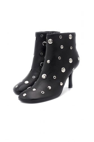 Boots en cuir noir LOLA CRUZ | Marine