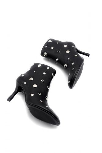 Boots en cuir noir LOLA CRUZ | Marine