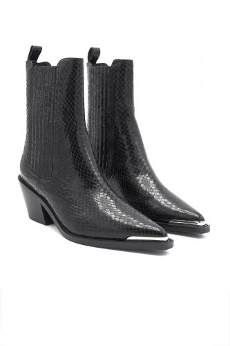 Lola Cruz boots Noir femmes (Tiag élastiques côté bout métal - 49BK black) - Marine | Much more than shoes