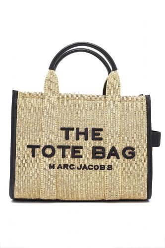 Marc Jacobs Sac cabas Naturel femmes (Medium Tote rafia & cuir - TOTE BAG M rafia natural) - Marine | Much more than shoes
