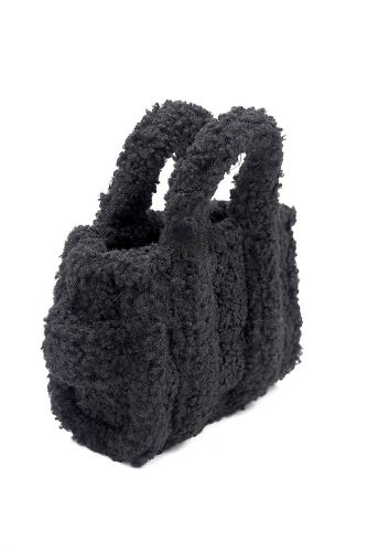 Micro Tote Bag en teddy noir MARC JACOBS | Marine