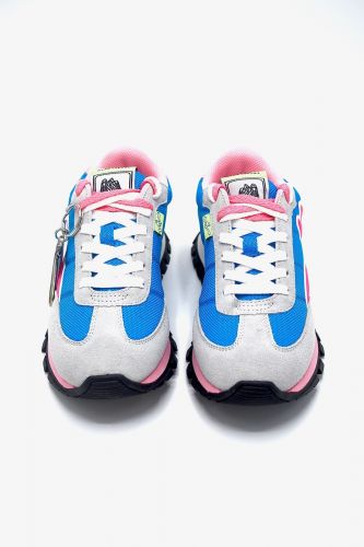Marc Jacobs basket bas Bleu-multi femmes (MJACOBS-Runner - THE JOGGER blue/pink) - Marine | Much more than shoes
