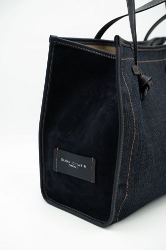 Sac shopper bleu multi GIANNI CHIARINI | Marine
