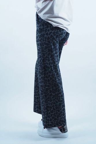 Pantalon large léopard - gris MARGITTES | Marine