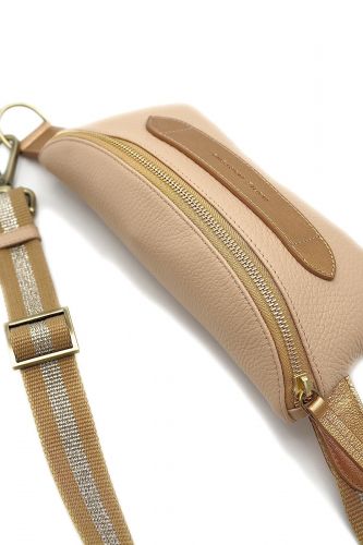Sac banane en cuir vieux rose MARIE MERTENS | Marine