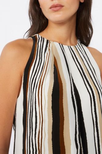 MaxMara Studio blouse Bordeaux femmes (blouse sans manches  - ANCORA lignée multi) - Marine | Much more than shoes