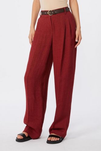 MaxMara Studio pantalon Bordeaux femmes (chic bordo 