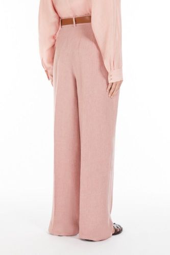 Pantalon en lin délavé rose MAXMARA STUDIO | Marine