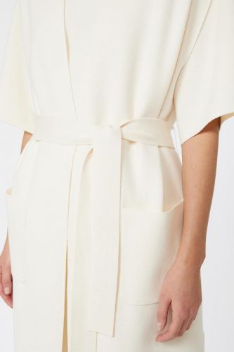 MaxMara Studio cardigan Ecru femmes (gilet sans manche maille ecru - ABETE maille écru) - Marine | Much more than shoes