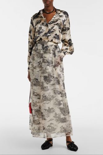 MaxMara Studio jupe Blanc/noir