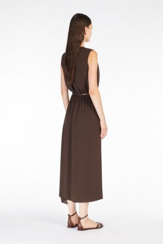 Robe en cady brune MAXMARA STUDIO | Marine