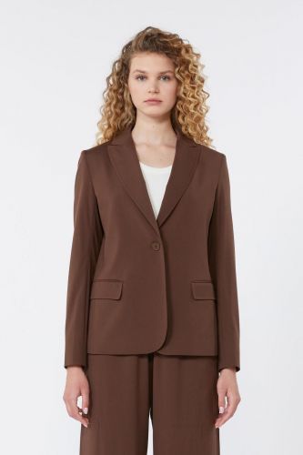 MaxMara-Weekend blazer Brun femmes (Blazer travel hyper souple & confort - CARBONE chocolato) - Marine | Much more than shoes