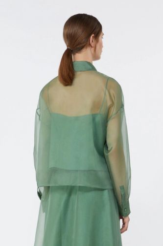 Chemise en organza vert emeraude MAXMARA | Marine
