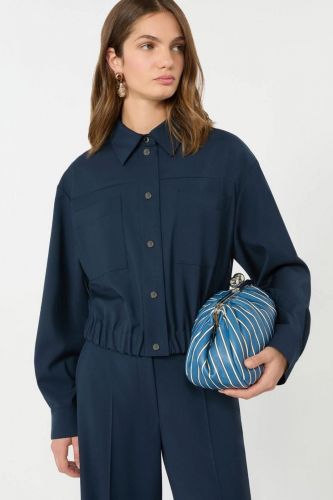 Veste courte bleu marine MAXMARA | Marine